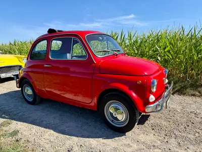 FIAT 500L 1968 — Icône vintage restaurée, statut vétéran, nouvelle peinture — rear view