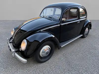 VW Käfer Ovale 1954 — Légende automobile d'époque, état vétéran authentique — interni
