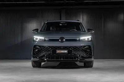 VW Tiguan 2.0 TSI R-Line 4Motion — SUV performant cuir intégral, 20 850 km — Heckansicht