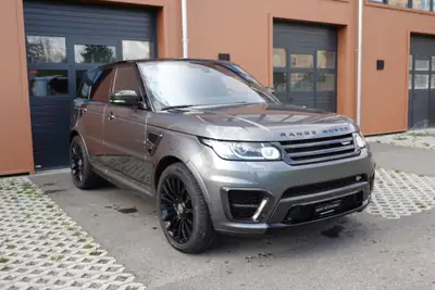 Land Rover Range Rover Sport 5.0 V8 SVR MANSORY — 550 ch, kit carbone exclusif — rear view