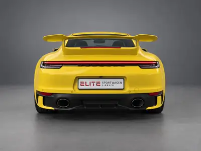 Porsche 911 Carrera 4S PDK — Coupé mythique jaune, 450 ch et direction arrière — Thumbnail 10
