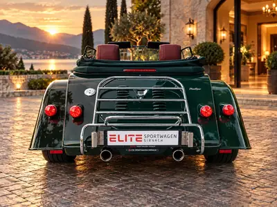 Morgan Plus Four 2.0 Automatik — Roadster british iconique, 258 ch, cuir Mulberry — dettaglio