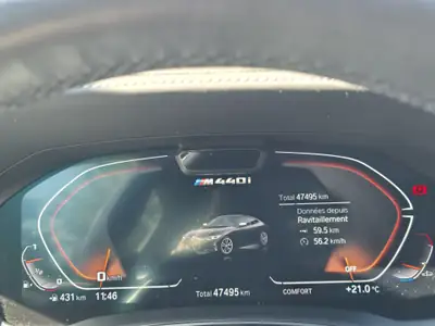 BMW M440i xDrive Coupé — 385 ch, Design sportif noir métallisé, 47'679 km seulement — Miniature 7