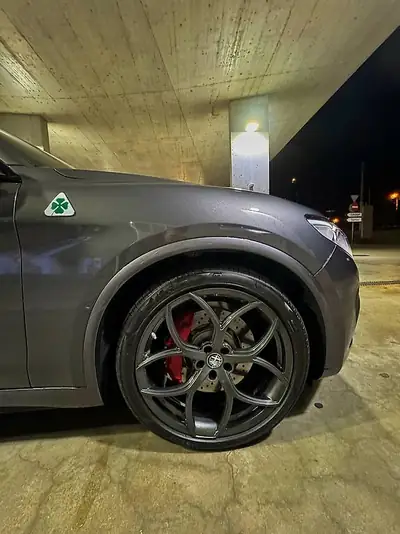 Alfa Romeo Stelvio Quadrifoglio — SUV sportif 610 ch, très faible kilométrage — Heckansicht