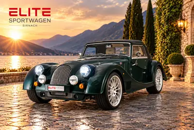 Morgan Plus Six 3.0 Bespoke Automatik — Cabriolet British Icon, 340 ch, quasi neuf à 1'480 km — side view