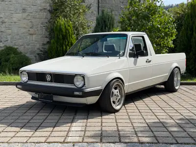 VW Caddy 1.8 GTI Pick-up 1989 — Utilitaire sportif rétro, fraîchement révisé — détail