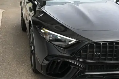 Mercedes-AMG SL 63 4Matic+ — Cabriolet légendaire 585 ch, cuir Manufaktur, faible kilométrage — vista posteriore