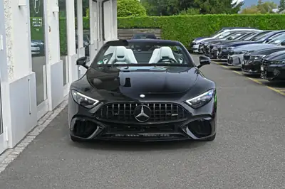 Mercedes-AMG SL 63 4Matic+ — Cabriolet légendaire 585 ch, cuir Manufaktur, faible kilométrage — fianco