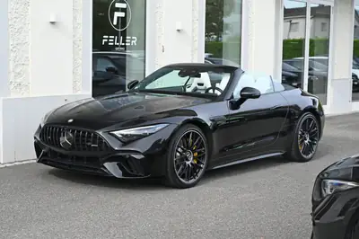 Mercedes-AMG SL 63 4Matic+ — Cabriolet légendaire 585 ch, cuir Manufaktur, faible kilométrage — vista esterna