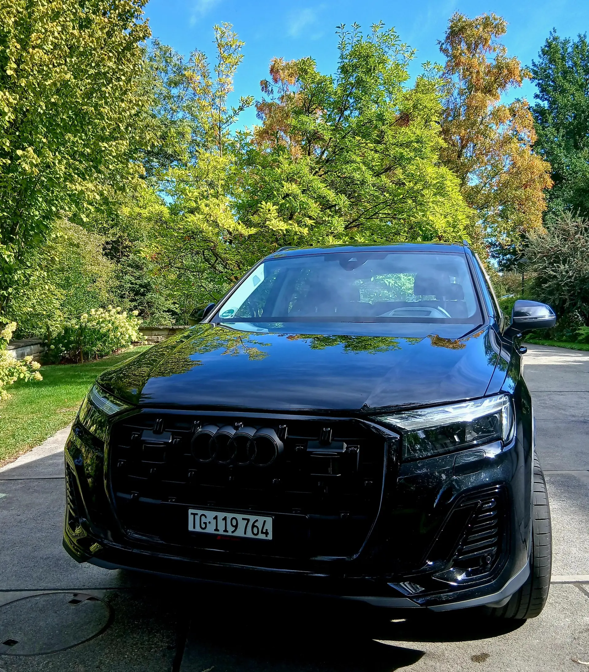 Audi Q7 55 TFSI e quattro — SUV hybride rechargeable, 75'000 km, excellence allemande