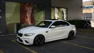 BMW M2 Coupé 2017 — Performance sportive, 37'000 km, blanc métallisé — Außenansicht
