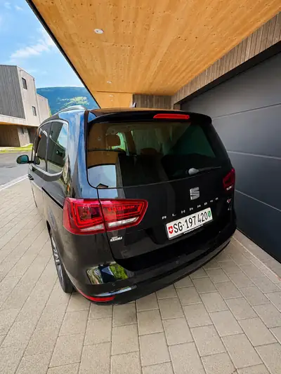 SEAT Alhambra FR 2016 — Monospace 7 places fiable, diesel économique, sans sinistre — rear view