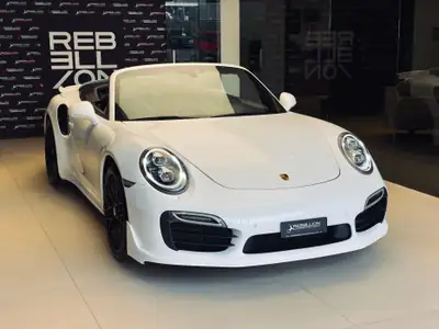 Porsche 911 Turbo S Cabrio PDK — Superbe cabriolet de prestige, 87'000 km, garantie NSA — Heckansicht