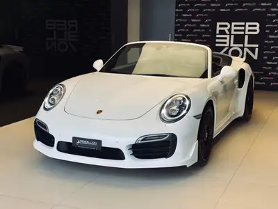 Porsche 911 Turbo S Cabrio PDK — Superbe cabriolet de prestige, 87'000 km, garantie NSA — Außenansicht