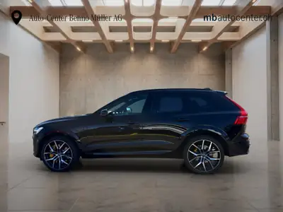 Volvo XC60 2.0 T8 Polestar eAWD — SUV hybride rechargeable haute performance, 35 000 km — fianco