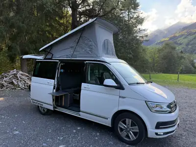 VW T6 2.0 TDI 204 Highline — Camping-car aménagé, motorisation robuste et spacieuse — Seitenansicht