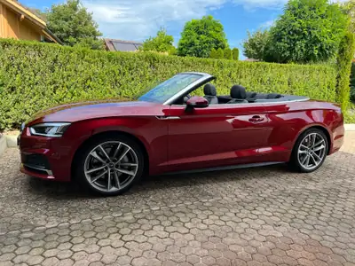 Audi A5 Cabriolet Quattro 2.0 TFSI — Roadster sportif rouge métallisé, 35 500 km — Miniatur 9