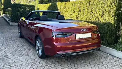 Audi A5 Cabriolet Quattro 2.0 TFSI — Roadster sportif rouge métallisé, 35 500 km — Miniatur 10