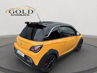 Opel Adam 1.4 Turbo ROCKS S — Citadine sportive jaune vif, 150 ch et faible consommation — fianco
