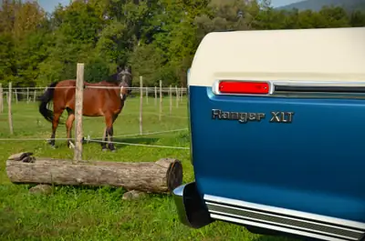 Ford F-100 Ranger XLT 4x4 Highboy 1975 — Légende americana V8 460 cui restaurée — Miniatura 8