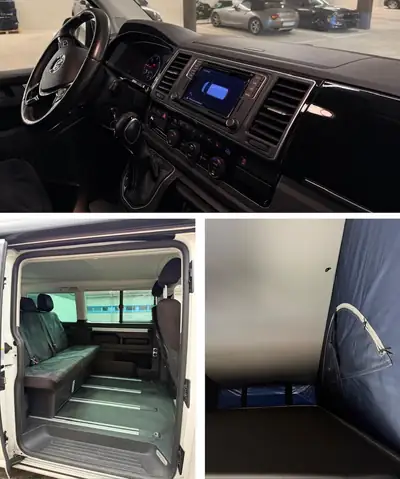 VW T6 2.0 TDI 150 Beach Edition — Camping-car premium 7 places, 4Motion, garage — Seitenansicht
