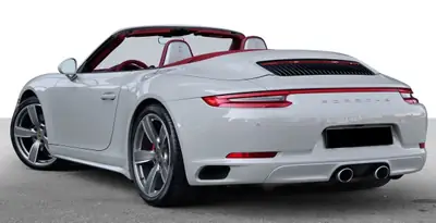 Porsche 911 Carrera 4S Cabriolet — 450 ch turbo, toit rouge, cuir intégral — Thumbnail 7