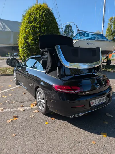 Mercedes-Benz C 180 Cabriolet — Élégance décapotable, moteur turbo et maintenance offerte — rear view