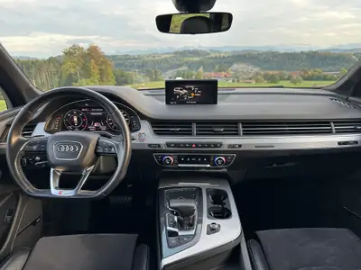 Audi Q7 3.0 V6 TDI 272 quattro S-Line — SUV 7 places, attelage neuf, MFK frais — Miniatura 8
