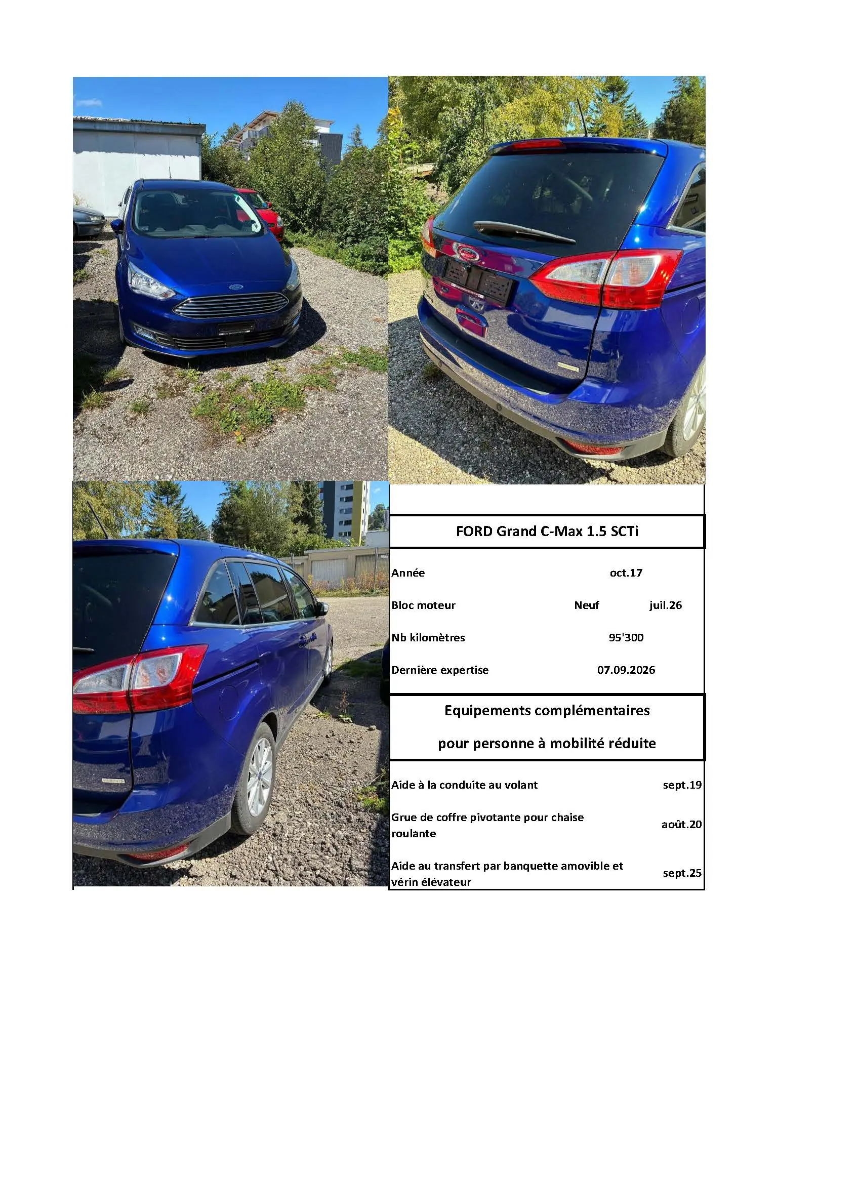 Ford Grand C Max 2017 occasion La Chaux de Fonds — 4