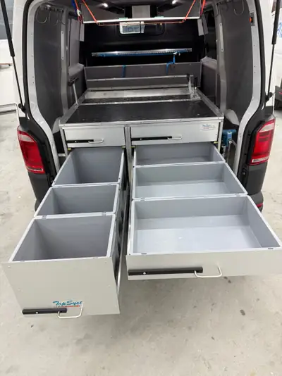 VW T6 2.0 TDI 150 DSG 4Motion — Fourgon aménageable polyvalent, transmission intégrale — Miniatur 11
