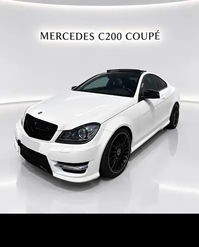 Mercedes-Benz C 200 Coupé — Design AMG 63, motorisation fiable et 8 pneus neufs — exterior view