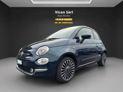 Fiat 500 1.2 Lounge — Citadine pétillante, sans accident, pneus hiver neufs — Heckansicht