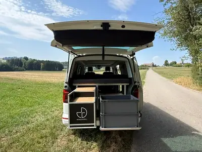 VW T6.1 2.0 TDI 150 Beach Edition — Van aménagé diesel, 29'000 km seulement — détail