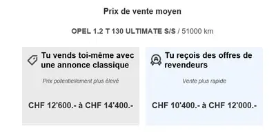 Opel Crossland X 1.2 T 130 Ultimate — SUV compact efficace, 51 000 km seulement — dashboard