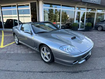 Ferrari 575M Superamerica 2005 — Cabriolet légendaire, 9'800 km seulement — side view