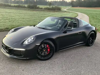 Porsche 911 Targa 4 GTS — Chef-d'œuvre cabriolet 450 ch, historique complet — Thumbnail 9