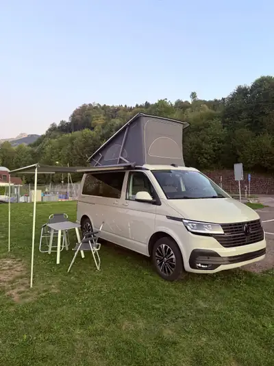 VW T6.1 2.0 TDI 150 Ocean Liberty 4Motion — Camping-car aménagé, 4x4 robuste, 57 500 km — vue extérieure