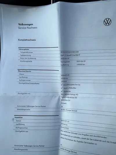 VW Golf 1.5 eTSI mHEV ACT Style DSG — Hybride léger économe, 96'000 km, sans sinistre — Miniature 15