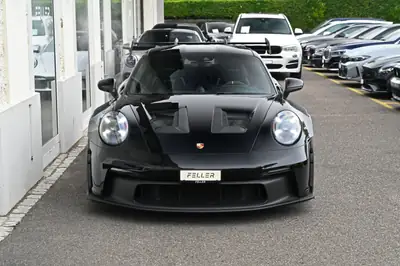 Porsche 911 GT3 RS 2025 — Hypercar circuit avec protection PPF intégrale, 3200 km — vista posteriore