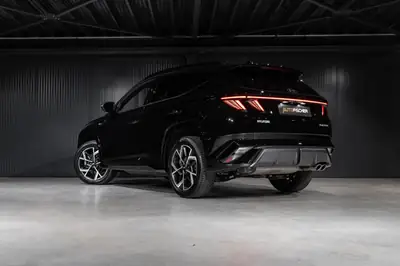 Hyundai Tucson 1.6 TGDI 48V N-Line — SUV compact hybride léger, quasi neuf — Seitenansicht