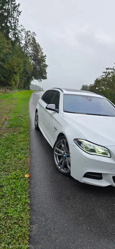 BMW M550d xDrive 2016 — Break de prestige diesel, 381 ch et transmission intégrale — Seitenansicht