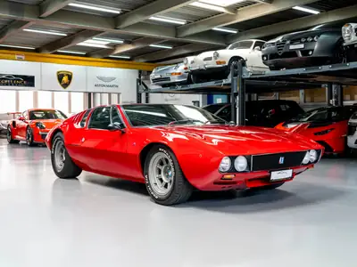 De Tomaso Mangusta 1969 — Légendaire coupé sport, 1 sur 401, état exceptionnel — Heckansicht
