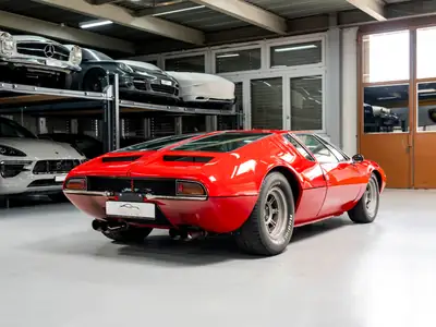De Tomaso Mangusta 1969 — Légendaire coupé sport, 1 sur 401, état exceptionnel — Detail