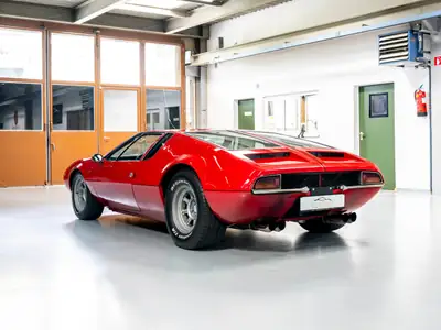 De Tomaso Mangusta 1969 — Légendaire coupé sport, 1 sur 401, état exceptionnel — Miniatur 8