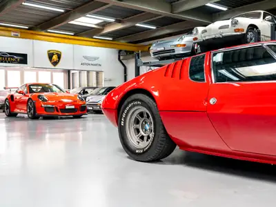 De Tomaso Mangusta 1969 — Légendaire coupé sport, 1 sur 401, état exceptionnel — Miniatur 14