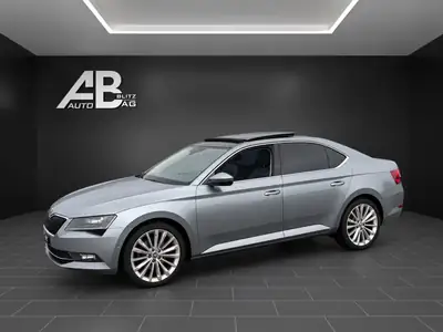 Skoda Superb Limousine 2.0 TDi 190 PS — Berline premium à consommation maîtrisée, sans accident — side view