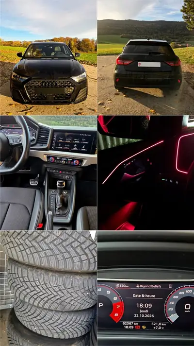Audi A1 Sportback 30 TFSI S line — Citadine dynamique, boîte auto, sans sinistre — dettaglio