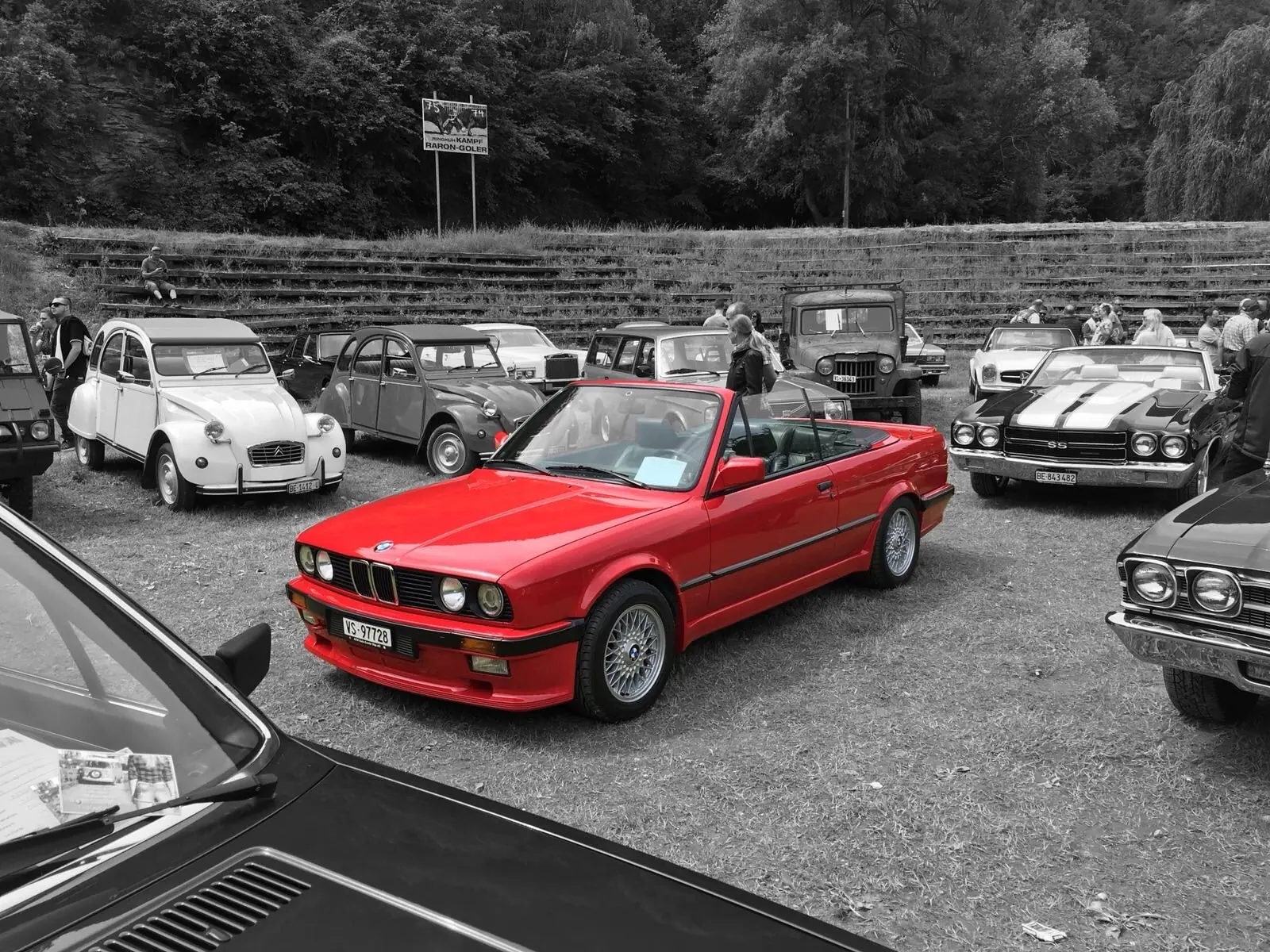 BMW 320i Cabrio 1989 — Cabriolet classique M-Technic, sans accident — Außenansicht