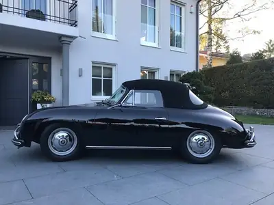 Porsche 356 A Cabriolet 1600 S 1959 — Légende restaurée, matching numbers et certificat d'authenticité — Seitenansicht