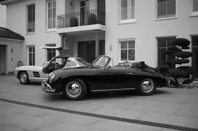 Porsche 356 A Cabriolet 1600 S 1959 — Légende restaurée, matching numbers et certificat d'authenticité — Heckansicht